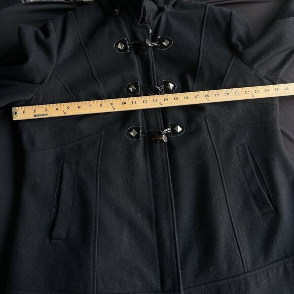 Guess Los Angeles Wool Pea Coat Womens 2X Lined Toggle Button Winter - Picture 11 of 14